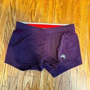 Tracksmith Bell Lap shorts, women’s small, burgundy